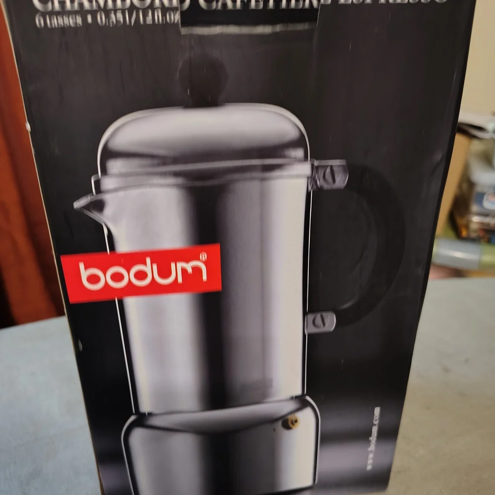 Bodum Chrome Stovetop Expresso Maker - Picture 1 of 3